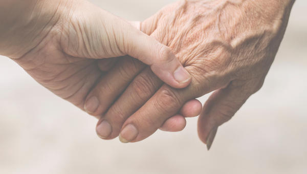 hand holding