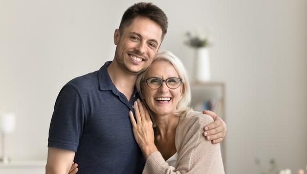 son and mother