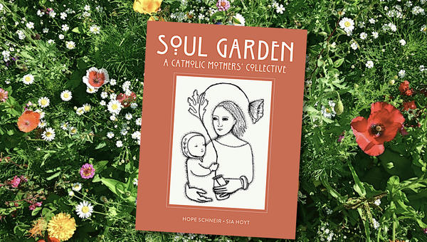 Soul Garden book against flower garden background