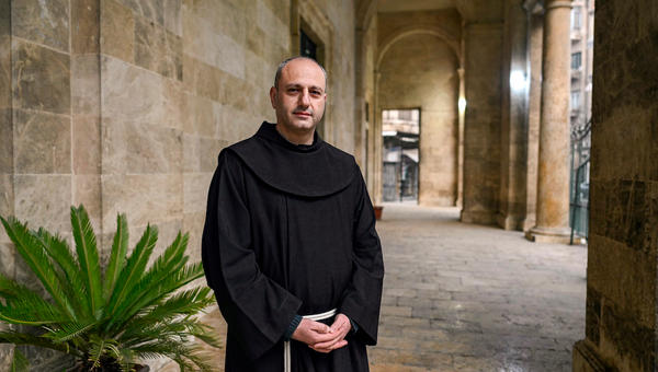 Franciscan priest in Aleppo Syria Fr. Bahjat Karakach