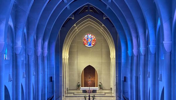 Trappist church at Monastery in Georgia, USA