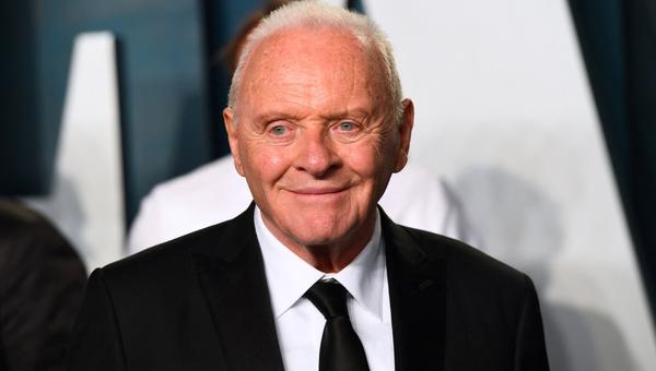 British actor Anthony Hopkins attends the 2022 Vanity Fair Oscar Party following the 94th Oscars at the The Wallis Annenberg Center for the Performing Arts in Beverly Hills, California on March 27, 2022.