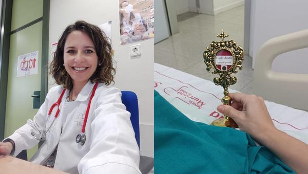 Lola Rosique La pediatra que lleva una reliquia de Carlo Acutis a niños enfermos
