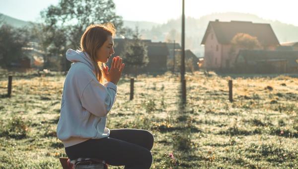 praying
