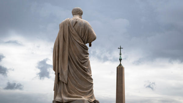 St Peter's Statue in st. Peter's Square