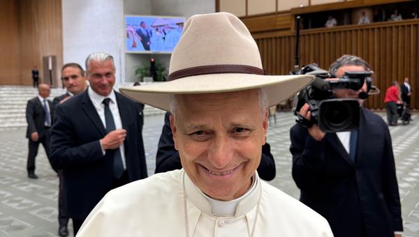Pope Leo with the hat