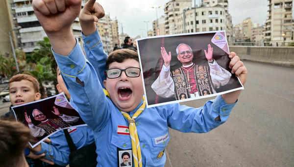 imam-al-mahdi-scouts-hold-portraits-of-pope-leo-xiv-boy-lebanon-beirut-cheers