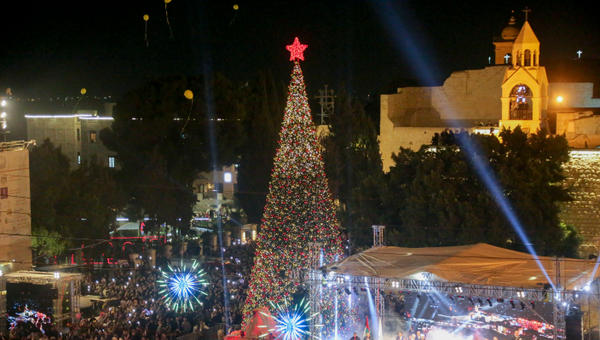 Christmas tree in Bethlehem