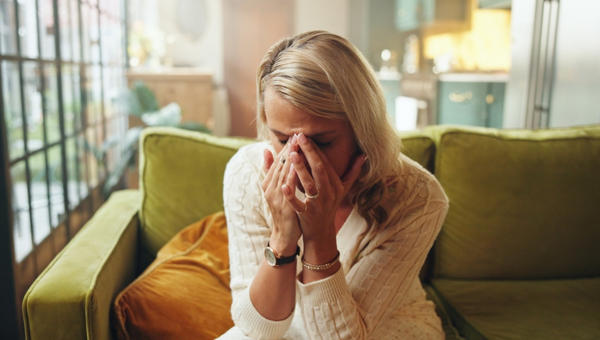 woman crying