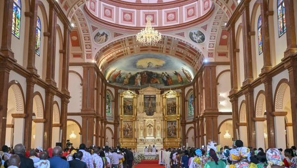 pope-leo-xiv-holy-mass-basilica-immaculate-conception-mongomo -africa