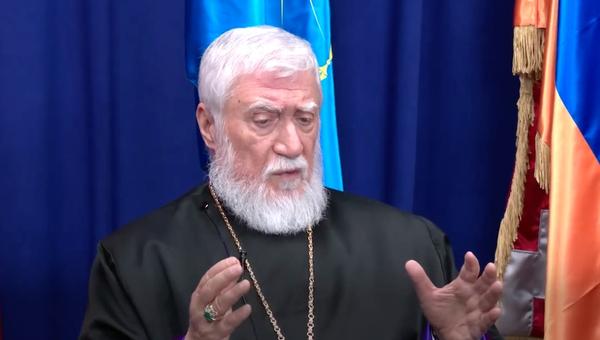 Armenian Patriarch Aram I of the Catholicosate of Cilicia