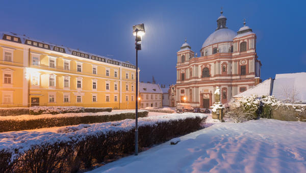The Basilica of St. Lawrence and St. Zdislava is a Baroque church in the grounds of the Dominican monastery in Jablonné in Podještědí near Liberec. Northern Bohemia. It is a national cultural monument.