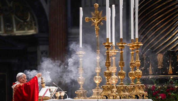Pope Leo XIV leads a Holy Mass on the Solemnity of Saints Peter and Paul, Rome's patron saints, at St. Peter's Basilica in the Vatican, on June 29, 2026