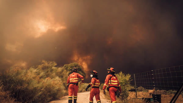 incendios en españa, la ayuda de la iglesia