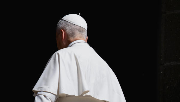 Pope Leo XIV leaves Piazza della Libertà (Liberty Square) after the Angelus prayer