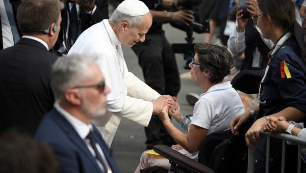 pope-leo-xiv-cheers-woman-wheelchair-accueil-notre-dame-lourdes-france-september-27-2026