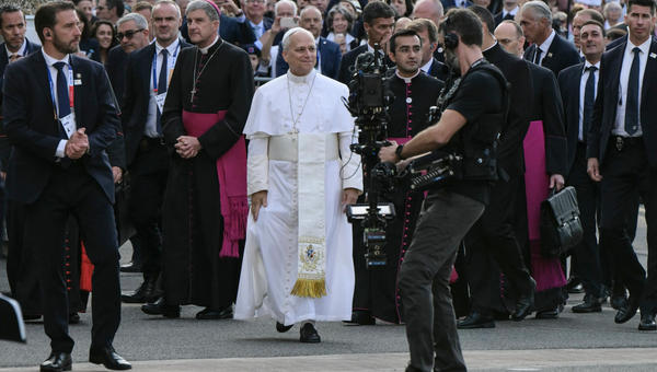 pope-leo-xiv-walks-streets-meets-french-bishops-sainte-bernadette-chamber-lourdes-france-september-27-2026