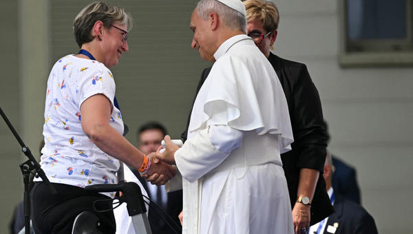 pope-leo-xiv-welcomes-marguerite-hourt-accueil-notre-dame-lourdes-france-september-27-2026