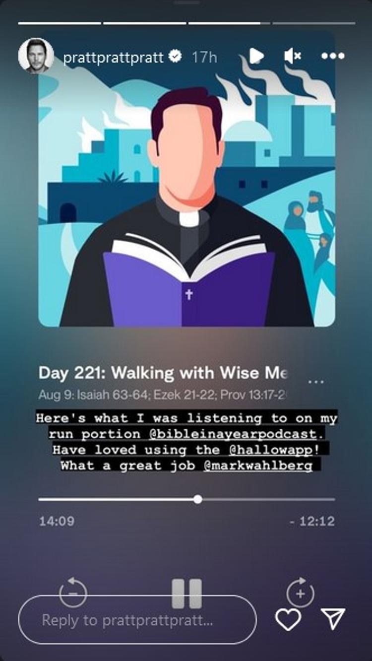 Chris Pratt Bible in a year podcast