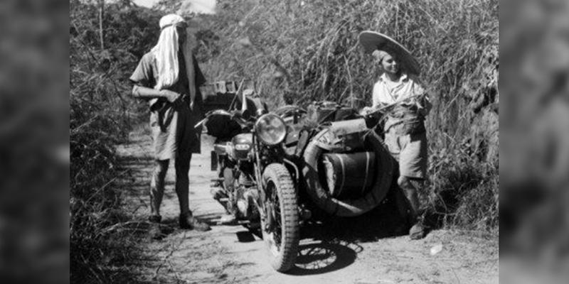 Podróż poślubna znad Niemna do Chin. Na motorze. W 1934 r.