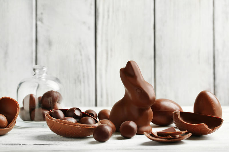 Oeufs de Pâques en chocolat