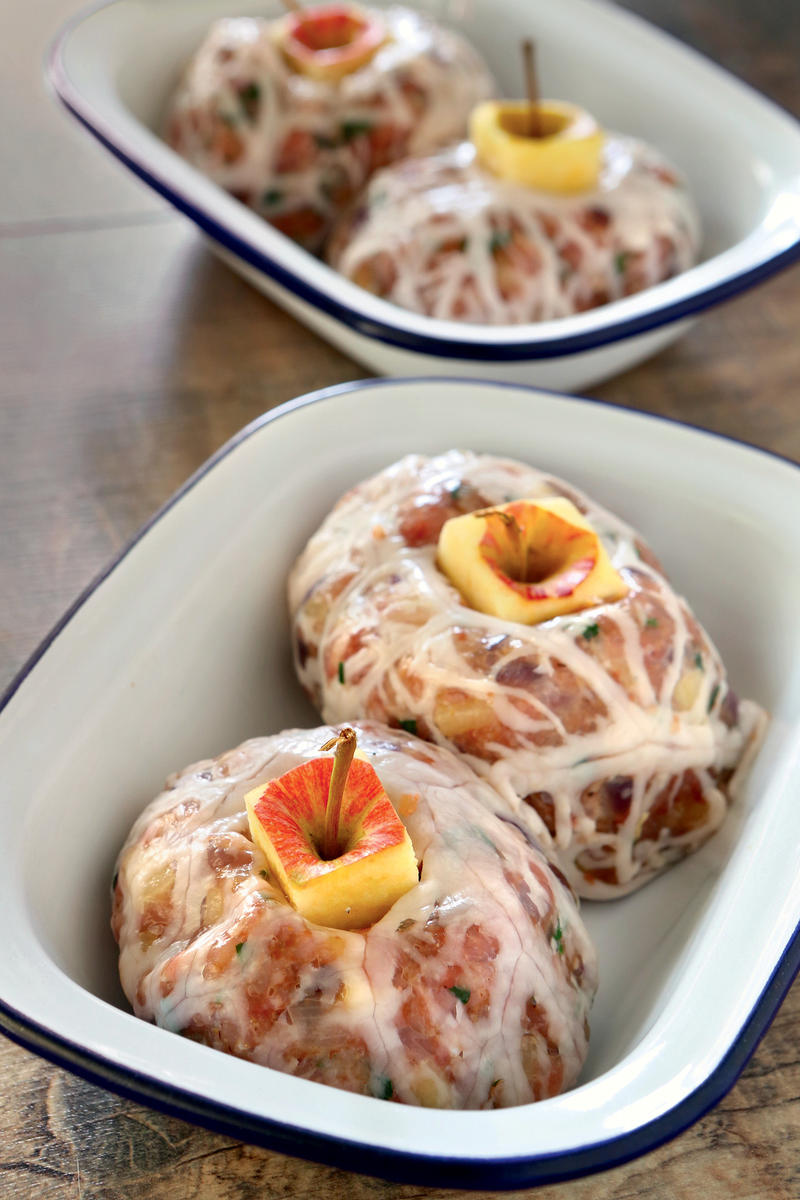 Caillettes de veau aux trognons de pomme