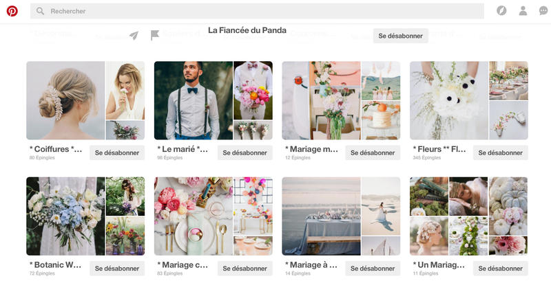 pinterest boards mariage 