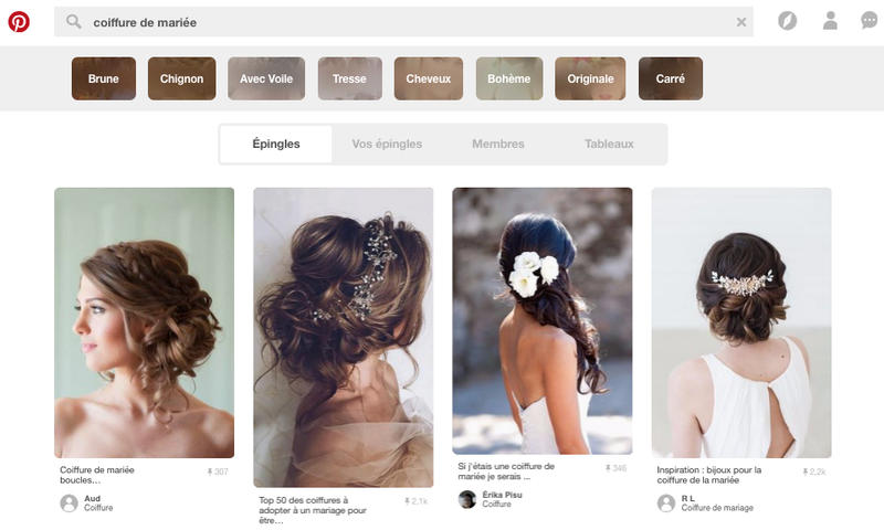 Pinterest board réseaux sociaux catalogue web navigateur