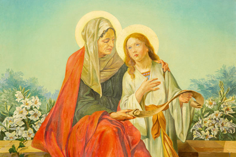 SAINTE ANNE ET LA VIERGE MARIE