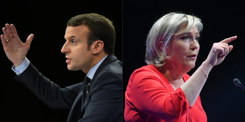 Emmanuel Macron et Marine Le Pen