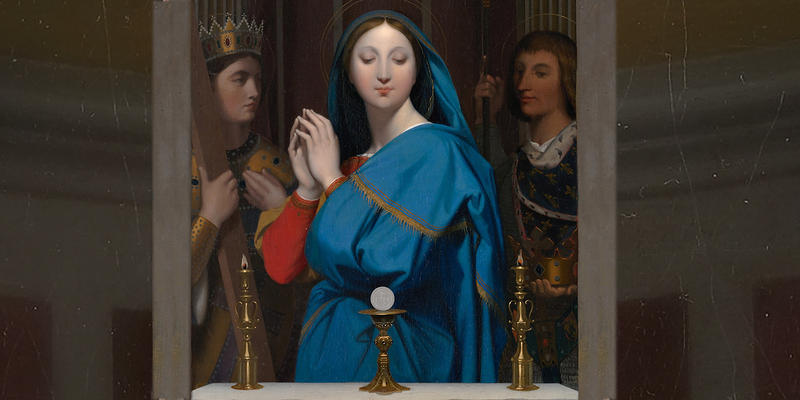 THE VIRGIN ADORING THE HOSTTHE VIRGIN ADORING THE HOST