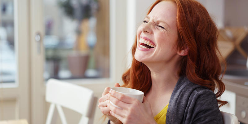WOMAN LAUGHING