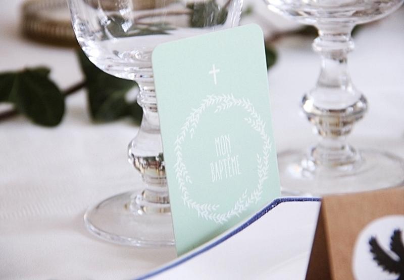 Carte Mon Baptême de Catho Rétro