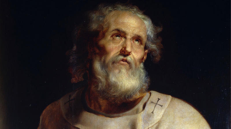 PEINTURE REPRESENTANT SAINT PIERRE APÔTRE