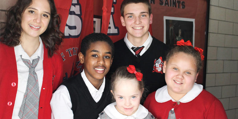 STUDENTS AT IMMACULATA CLASSICAL ACADEMY