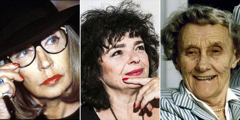 Od lewej Oriana Fallaci, Katarzyna Grochola, Astrid Lindgren