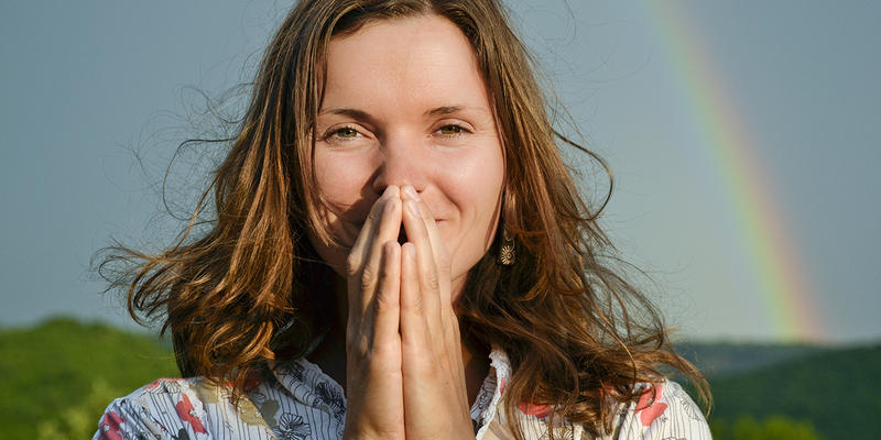 Woman with Gratitude