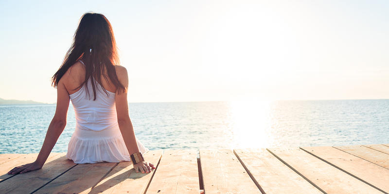 Woman on Dock