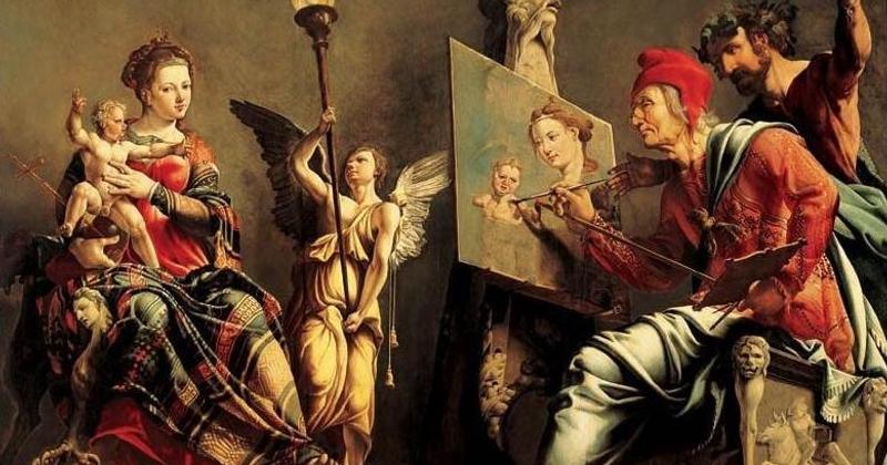 LUKE PAINTING THE VIRGIN
