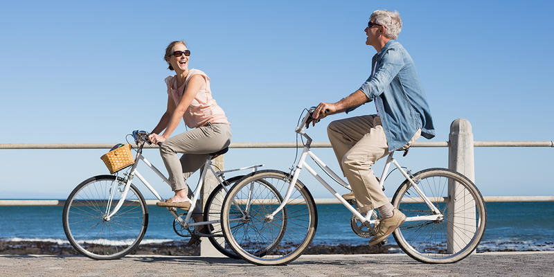 Couple Biking