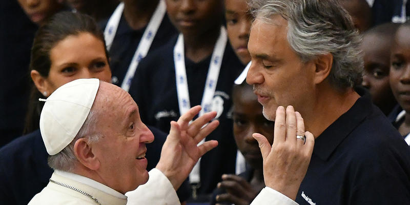 ANDREA BOCELLI POPE FRANCIS