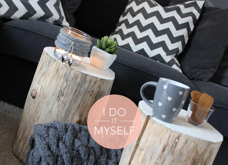DIY TRONC D'ARBRE TABLE APPOINT