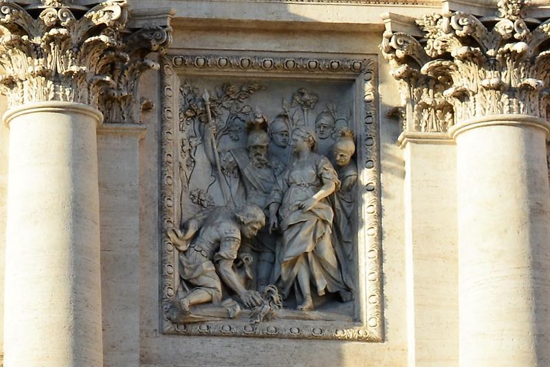 Bajo relieve Fontana di Trevi