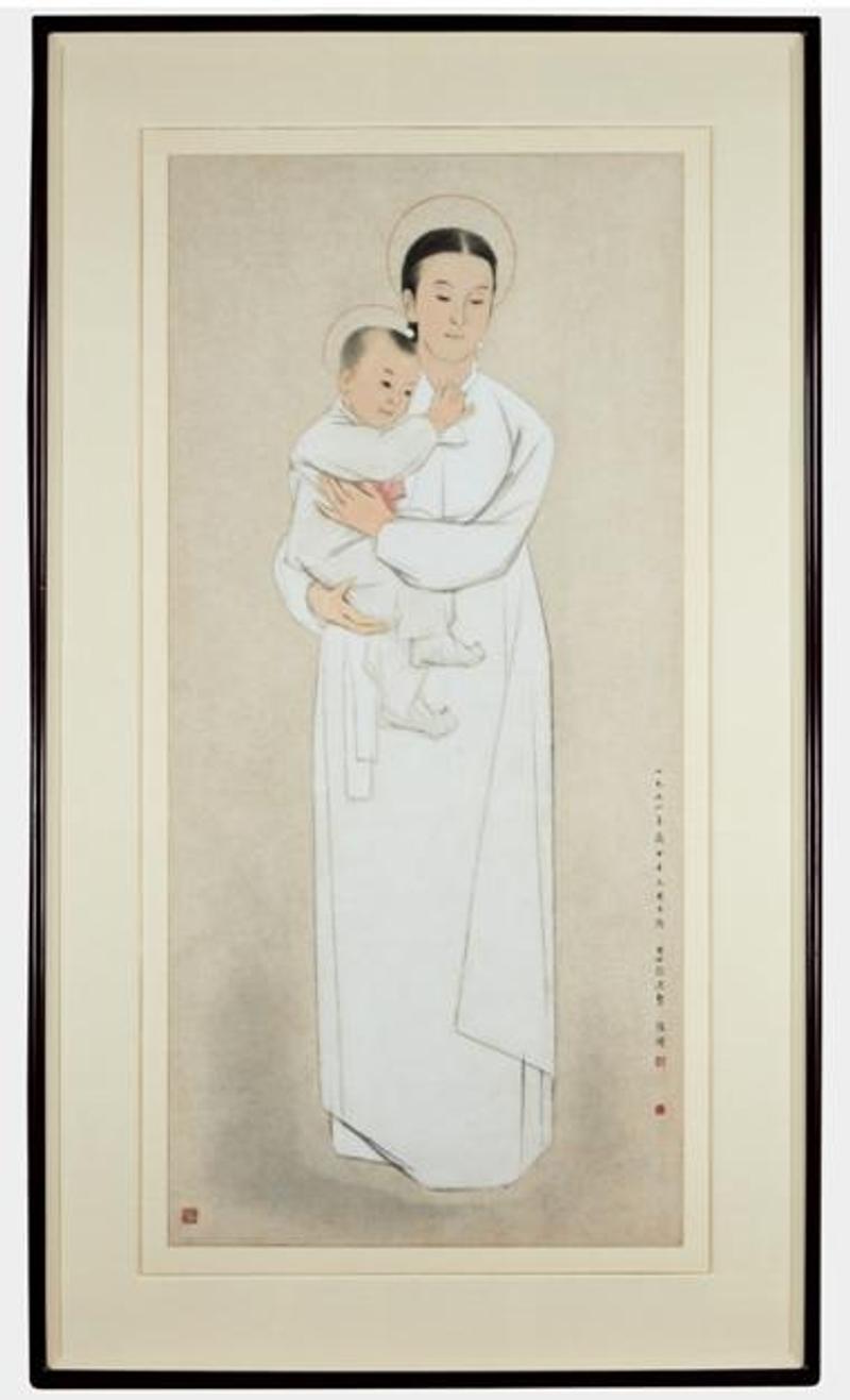 Madonna and Child by Chang Woo-sung 1954
