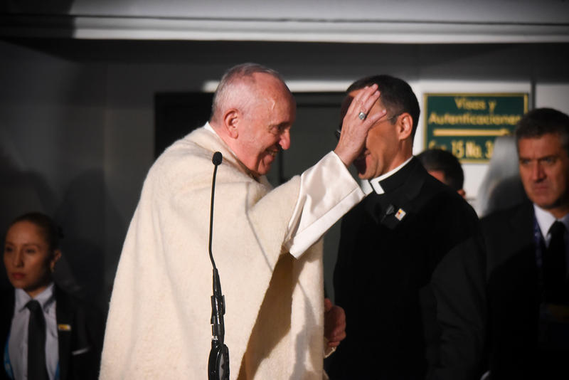 Pope Francis Arrives at the Nunciature in Bogota - Aleteia.org - Italiano POPE FRANCIS,COLOMBIA