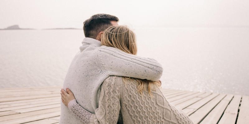 couple hugging