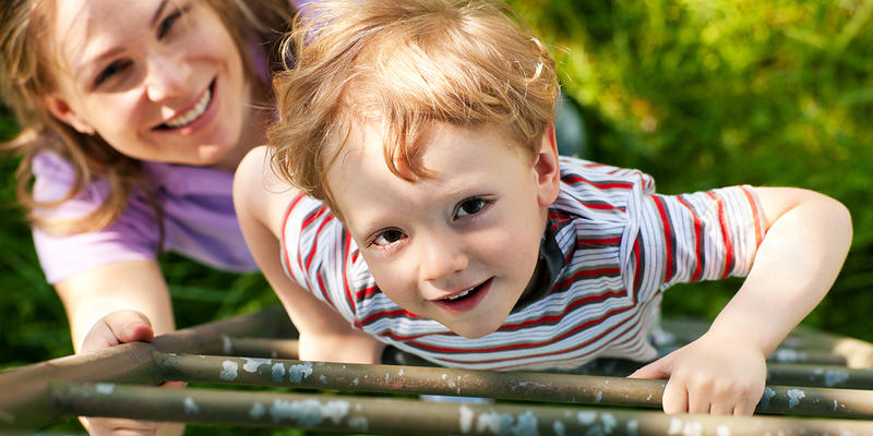 Child Climbing Ladder