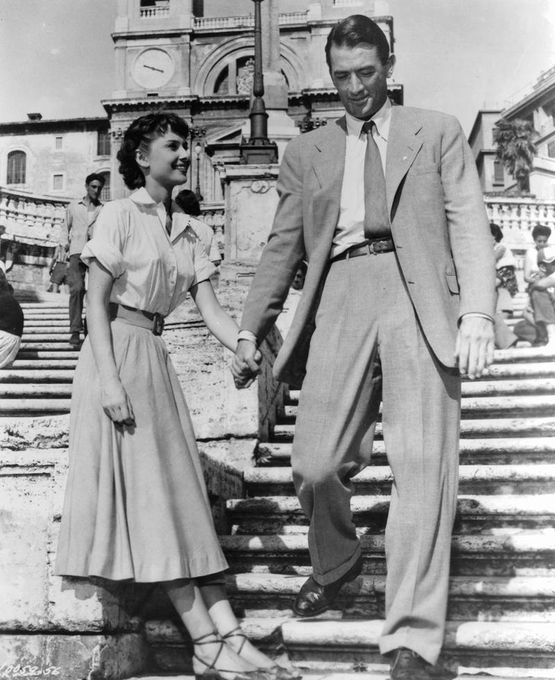 Audrey Hepburn i Gregory Peck w Rzymskich wakacjach