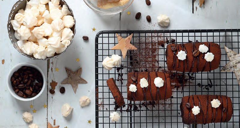 Mini-bûches de Noël au chocolat