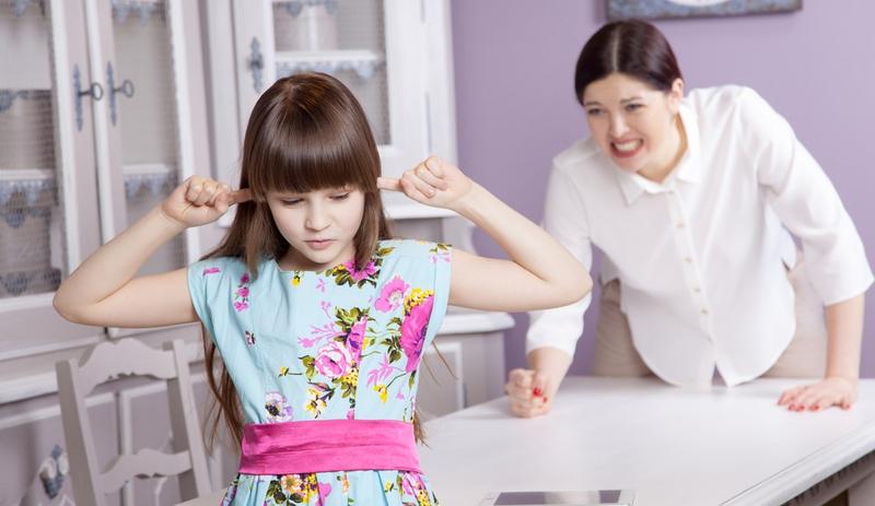 Daughter and mother arguing